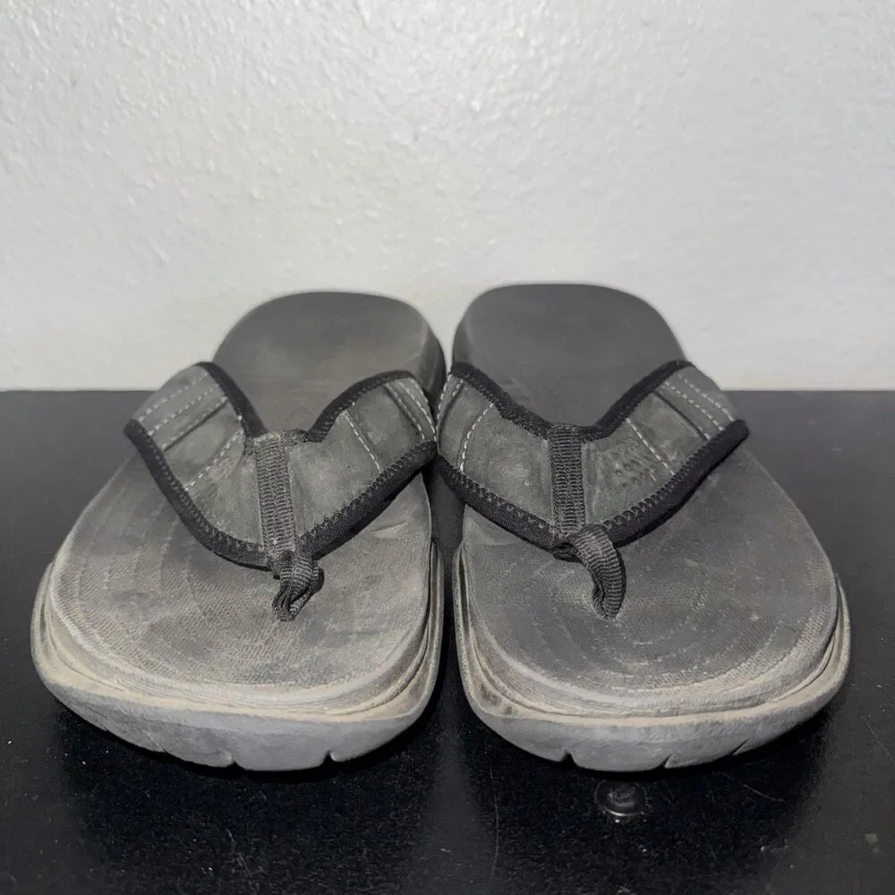 Crocs Men's Swiftwater Wave Flip Flops Brown Sandals Size 12
